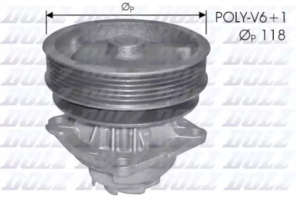 Насос системи охолодження DOLZ S224