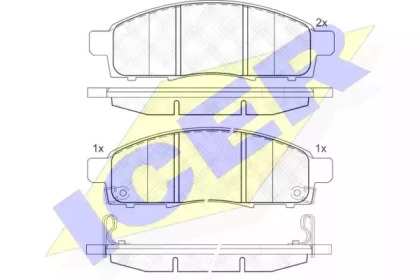 Колодки гальмівні (передні) Nissan NV200 10- ICER 141966