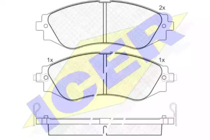Колодки гальмівні (передні) Chevrolet Epica 05-/Astra 99-11/Daewoo Nubira/Leganza 97-/Rezzo 00- ICER 181260