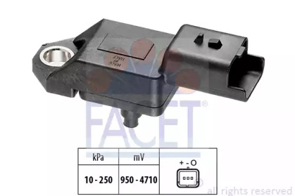 Датчик абсолютного тиску (Manifold Air Pressure Sensor, MAP sensor) FACET 10.3034