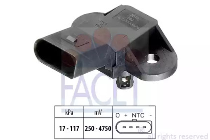Датчик абсолютного тиску (Manifold Air Pressure Sensor, MAP sensor) FACET 10.3072