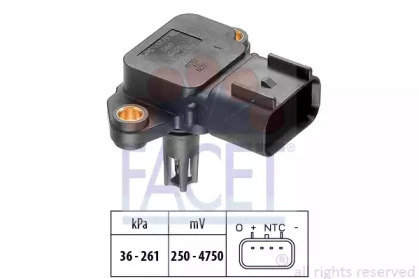 Датчик абсолютного тиску (Manifold Air Pressure Sensor, MAP sensor) FACET 10.3076