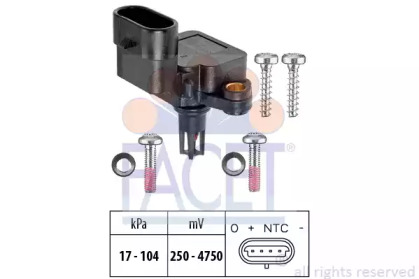 Датчик абсолютного тиску (Manifold Air Pressure Sensor, MAP sensor) FACET 10.3081
