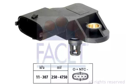 Датчик абсолютного тиску (Manifold Air Pressure Sensor, MAP sensor) FACET 10.3082