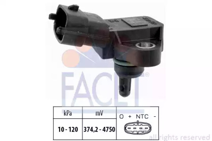 Датчик абсолютного тиску (Manifold Air Pressure Sensor, MAP sensor) FACET 10.3180