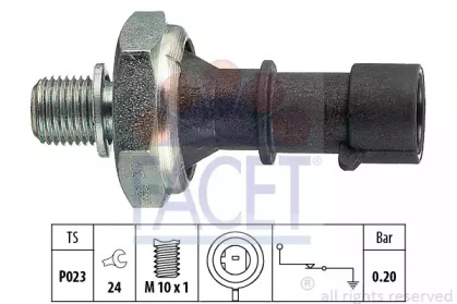 Датчик тиску оливи FACET 7.0170