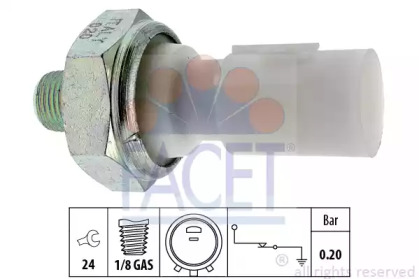 Датчик тиску оливи FACET 7.0182