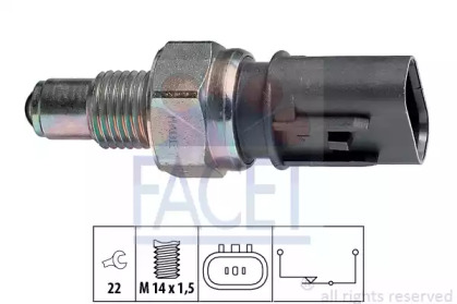 Перемикач заднього ходу автомобіля FACET 7.6084