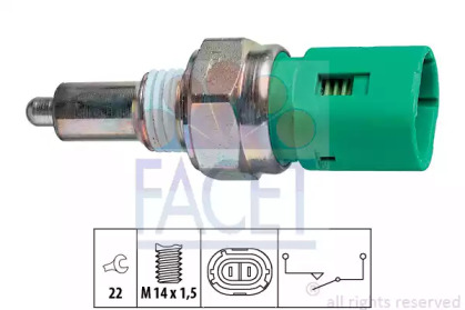 Перемикач заднього ходу автомобіля FACET 7.6096