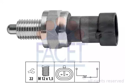 Перемикач заднього ходу автомобіля FACET 7.6109