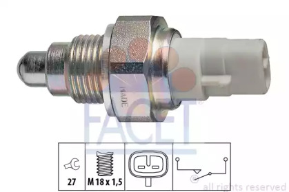 Перемикач заднього ходу автомобіля FACET 7.6111