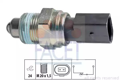 Перемикач заднього ходу автомобіля FACET 7.6205