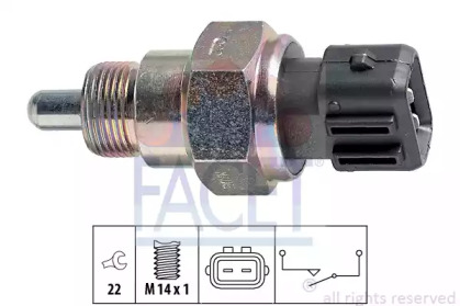 Перемикач заднього ходу автомобіля FACET 7.6216