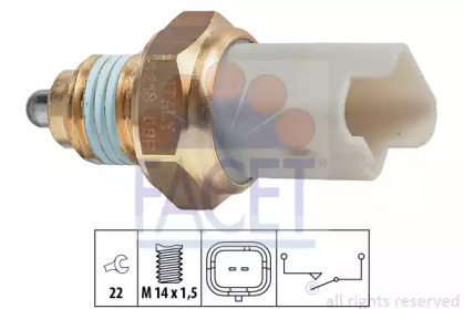 Перемикач заднього ходу автомобіля FACET 7.6218
