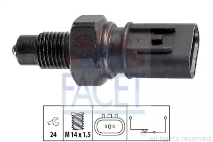 Перемикач заднього ходу автомобіля FACET 7.6235