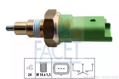 Перемикач заднього ходу автомобіля FACET 7.6245