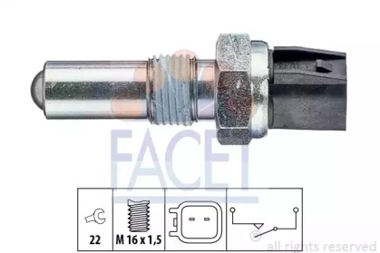 Перемикач заднього ходу автомобіля FACET 7.6283