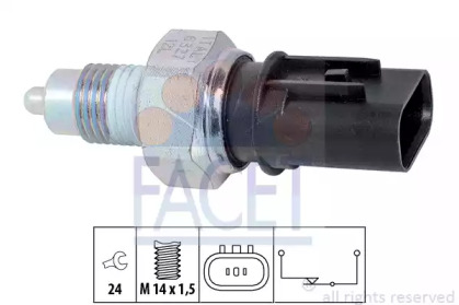Датчик заднього ходу FACET 7.6327