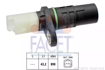Датчик колінвалу FACET 9.0555