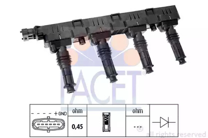 Катушка запалення FACET 9.6300