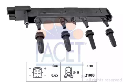 Котушка запалення FACET 9.6308