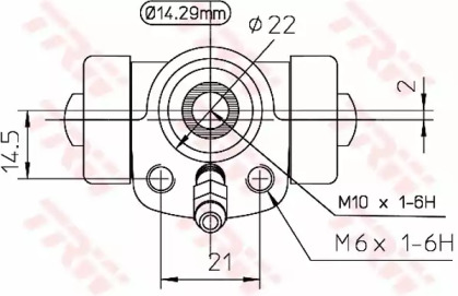 Циліндр гальмівної системи TRW BWA108