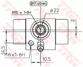 Цилиндр гальмівної системы TRW BWC107A