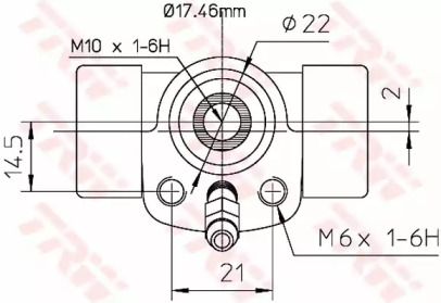 Цилиндр тормозной TRW BWC107