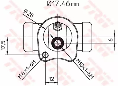 Цилиндр гальмівної системы TRW BWC115