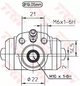 Цилиндр тормозной TRW BWD113