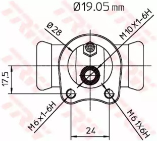 Цилиндр тормозной TRW BWD119