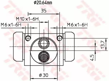 Тормозний цилiндр TRW BWF318