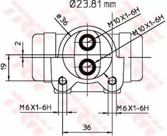 Цилиндр гальмівної системы TRW BWK223