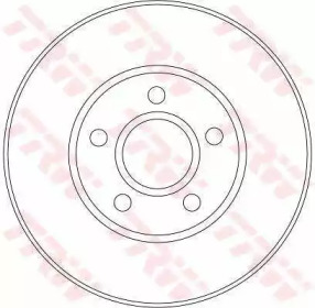 Диск тормозной (РОЗПРОДАЖ) TRW DF4277