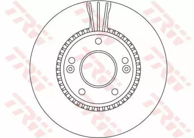 Диск гальмівний TRW DF4283