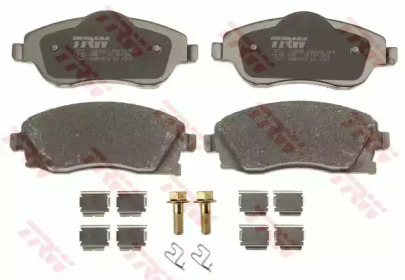Комплект гальмівних колодок з 4 шт. дисків TRW GDB1570
