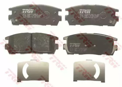 Комплект гальмівних колодок з 4 шт. дисків TRW GDB1716