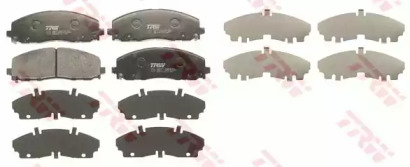 Комплект гальмівних колодок с 4 шт. дисків TRW GDB1944
