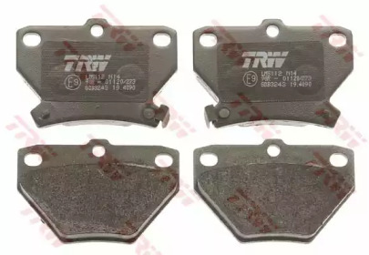 Комплект гальмівних колодок с 4 шт. дисків TRW GDB3243