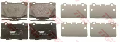 Комплект гальмівних колодок с 4 шт. дисків TRW GDB3498