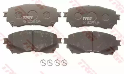 Комплект гальмівних колодок з 4 шт. дисків TRW GDB3580