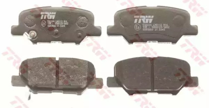 Комплект гальмівних колодок з 4 шт. дисків TRW GDB3583