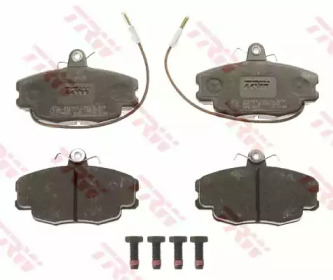 Комплект гальмівних колодок с 4 шт. дисків TRW GDB807