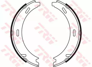 Комлект тормозных накладок TRW GS8481