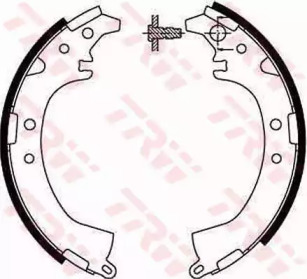 Комлект тормозных накладок TRW GS8672