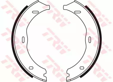 Комлект тормозных накладок TRW GS8741