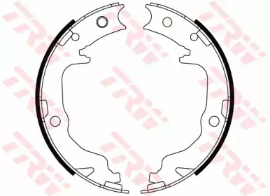 Комлект тормозных накладок TRW GS8804