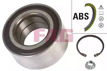 Подшипник маточини (задньої) BMW 3 (F30/F31/F80)/4 (F33/F83/F32/F82) 11- (+ABS) FAG 713 6495 80