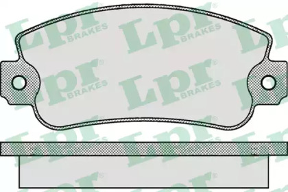 Комплект гальмівних колодок з 4 шт. дисків LPR 05P006