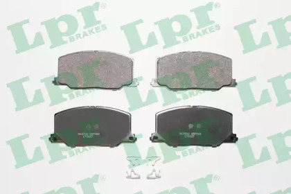 Комплект гальмівних колодок с 4 шт. дисків LPR 05P068